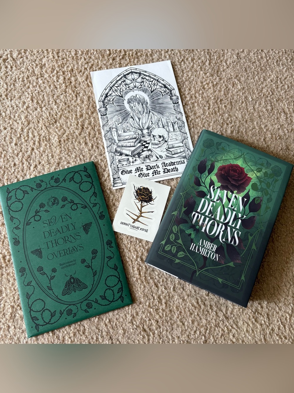 Fairyloot Seven Deadly Thorns & Overlays & preorder gifts